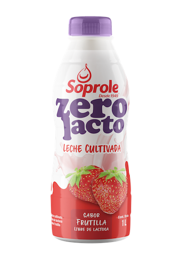 Leche Cultivada Zerolacto Frutilla 1L